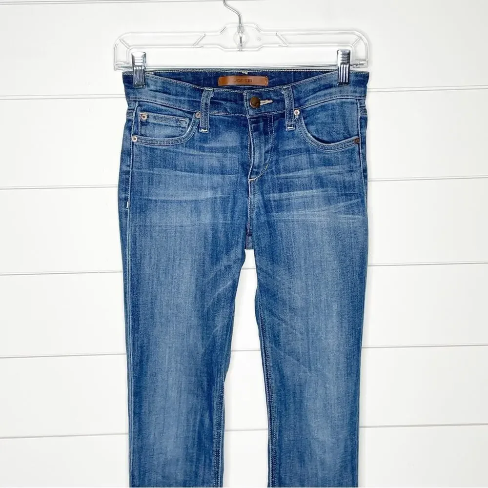 Joe's Jeans COOL OFF Rolled Skinny Crop Jeans Lyndi Wash Size 25 - Picture 3 of 10
